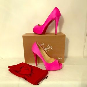 Christian Louboutin Hyper Prive 120 satin pumps